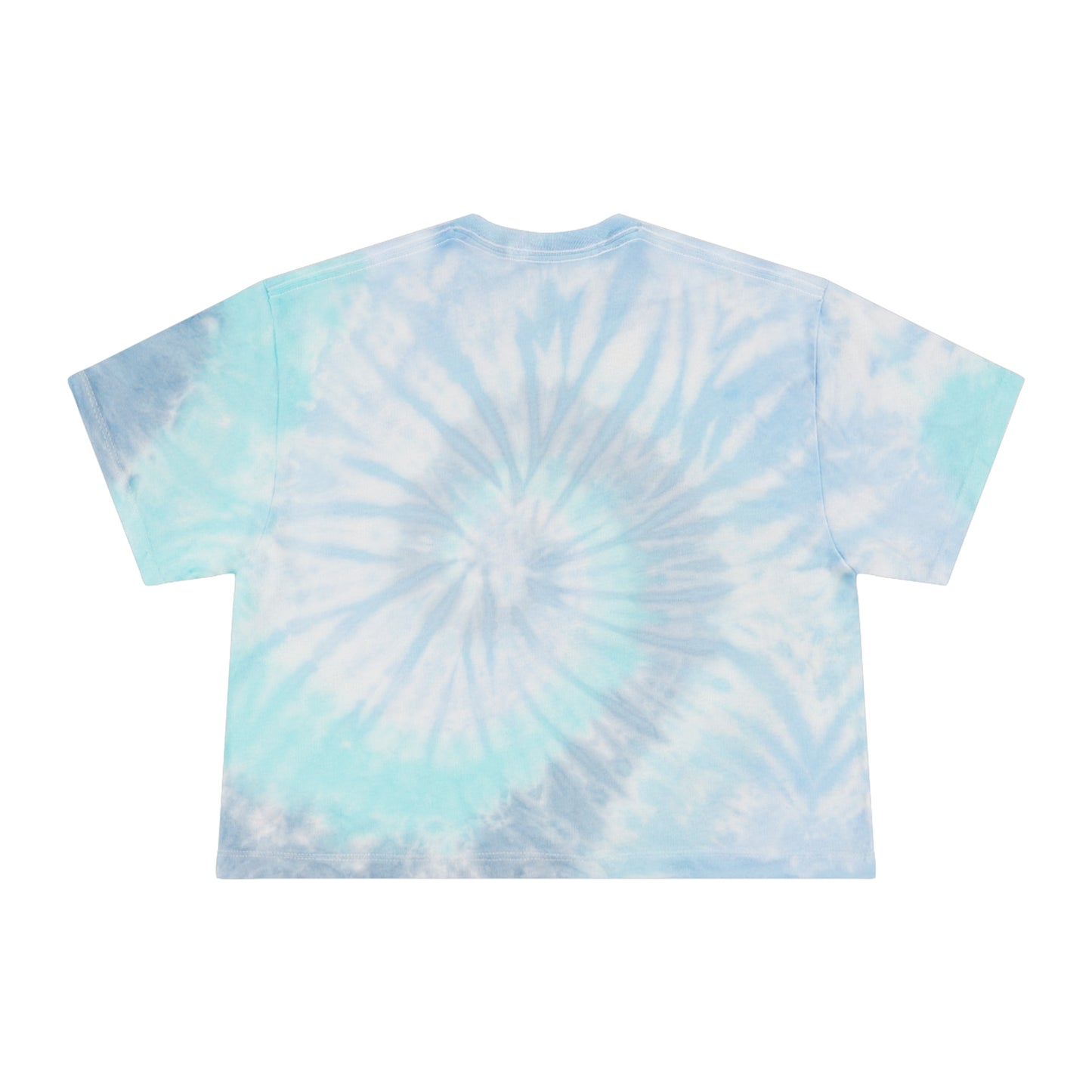 Women's Tie-Dye Crop Tee - 'Eat the rich', Funky Pastel Top for Summer Vibes, Perfect for Festivals, Casual Outings, and Gift Giving